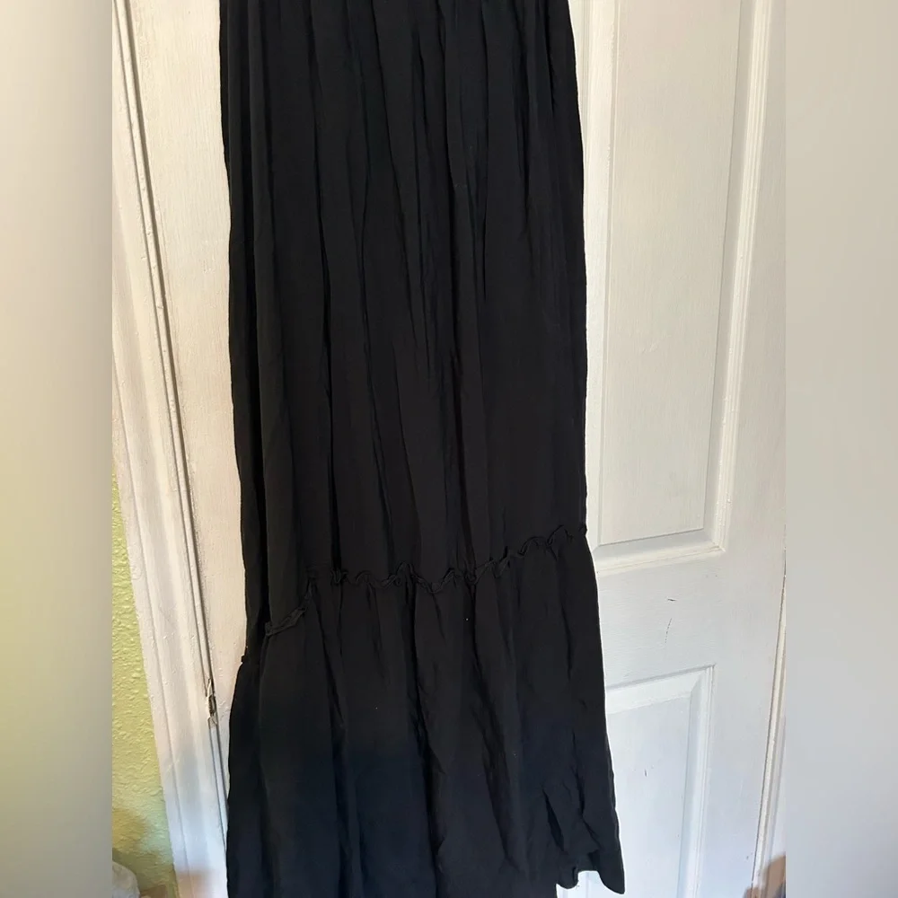Anthropologie ruffle boho gypsy tier long sleeve dress